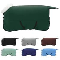 VidaXL Paardendeken volledig donkergroen 155 cm polar fleece - thumbnail