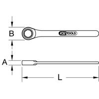 KS Tools 9641050 964.1050 Enkelvoudige ringsleutel Sleutelbreedte (metrisch) 50 mm - thumbnail