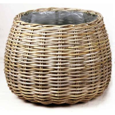 Mand Rond Antiek Grijs 58x43cm