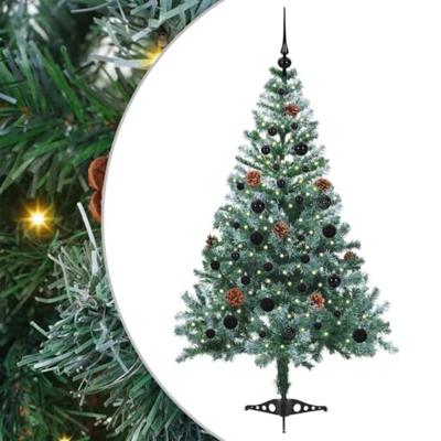 VidaXL Kunstkerstboom met 150 led groen 150 cm pvc en staal