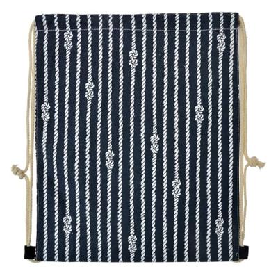 Clayre & Eef Rugzak blauw/wit 34x1x43cm