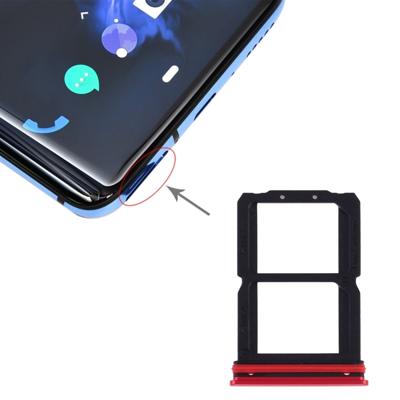 SIM-kaart lade + SIM-kaart lade voor OnePlus 7 (rood)