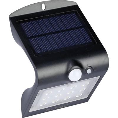 V-TAC 8277 VT-767-2 Wandspot op zonne-energie met bewegingsmelder LED 1.5 W Zwart
