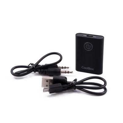 Audio Bluetooth Transmitter-Ontvanger CoolBox COO-BTALINK 160 mAh Zwart Bluetooth luidspreker