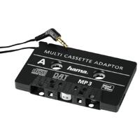 Hama Auto cassetteadapter, tape met 3,5 mm jack plug voor smartphones, MP3-speler/CD-/MD-speler, iPods, zwart - thumbnail
