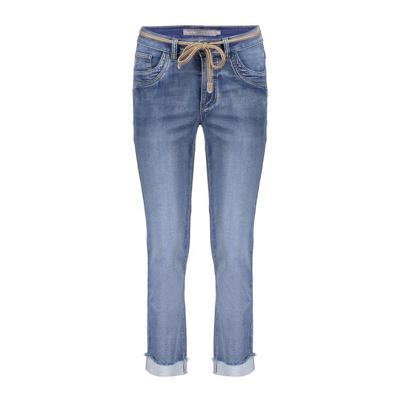 Geisha Jeans Turn-up Helen Loose Fit 827 Mid Blue Denim