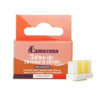 Lamazuna Set of 3 toothbrush heads soft S 1 Set - thumbnail