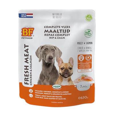 Bf Petfood Biofood vleesvoeding zalm worst
