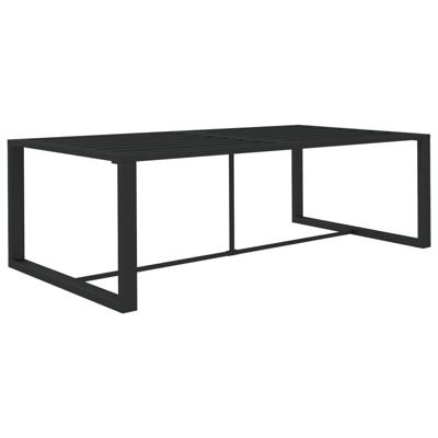 8-delige Loungeset met kussens aluminium antracietkleurig
