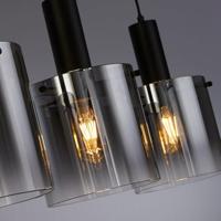 Searchlight Zwarte hanglampSweden 4-lichts - 88910-4BK - thumbnail