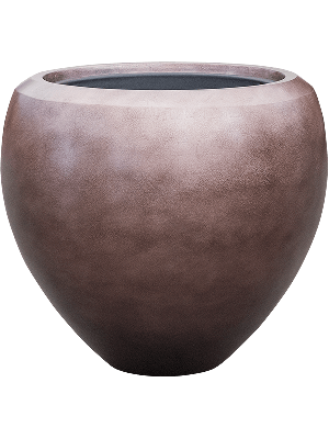 Baq Metallic Silver leaf Couple matt coffee (met inzetbak), 50x45cm