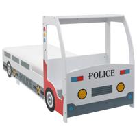 vidaXL Kinderbed politieauto met 7 Zone H2 matras 90x200 cm - thumbnail