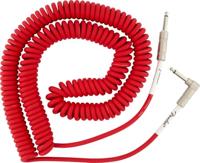 Fender Original coiled cable instrumentkabel 9m 6.3mm Fiesta Red - thumbnail