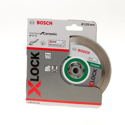 Bosch Accessories 2608615138 X-LOCK Diamanttrennscheibe Sta 125x22,23x1,6x7mm Ceramic Diamanten doorslijpschijf Diameter 125 mm 1 stuk(s)
