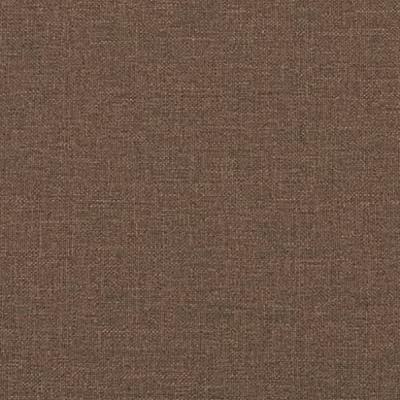 Tweezitsbank met sierkussens 140 cm stof bruin