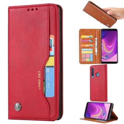 Knead huidtextuur horizontale Flip lederen case voor Samsung A9 2018 met foto frame & houder & kaartsleuven & portemonnee (rood) Knead huidtextuur horizontale Flip lederen case voor Samsung A9 2018 met foto frame & houder & kaartsleuven & portemonnee (rood)