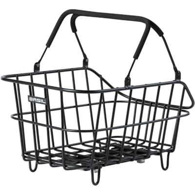 Basil Fietsmand cento alu met mik bevestiging 14 liter 39 x 24 x 15 - zwart