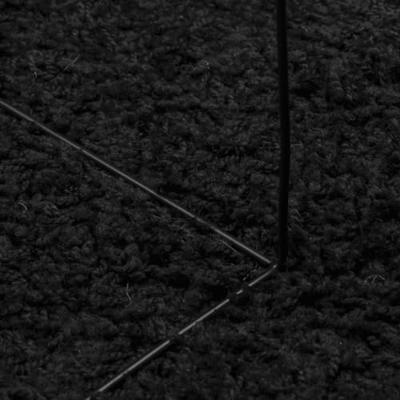 VidaXL Vloerkleed pamplona shaggy hoogpolig modern 120x170 cm zwart - thumbnail