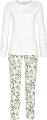 Warme katoenen pyjama wit
