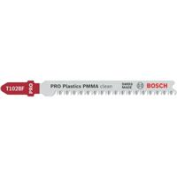 Bosch Accessories 2608655102 PRO Plastics PMMA clean T102BF Decoupeerzaagblad, 92 mm, 2-delig 2 stuk(s) - thumbnail