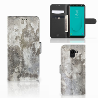 Samsung Galaxy J6 2018 Bookcase Beton Print - thumbnail