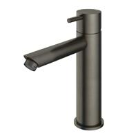 Hotbath Cobber middelhoge wastafelmengkraan met rechte uitloop zonder waste verouderd ijzer CB003MSAI - thumbnail