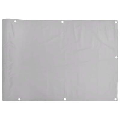 VidaXL Balkonscherm 300x90 cm pvc grijs