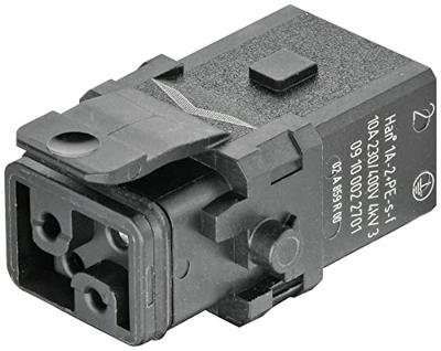 Connector Han 1A-2+PE-S-f latch 09100022701 HARTING 1 stuk(s)