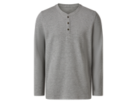 esmara Men Heren shirt (Grijs, L) - thumbnail