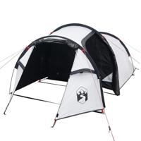 VidaXL Tunneltent 2-persoons waterdicht verduisterend stof wit - thumbnail