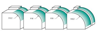 ENT Afrondfrees HM R4 met lager, Kolf 8mm - 7914284 - 7914284 - thumbnail