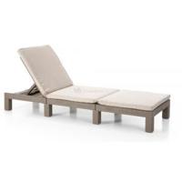 Daytona sunlounger cappucino - thumbnail