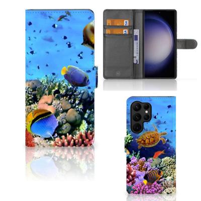 Samsung Galaxy S23 Ultra | Telefoonhoesje | Met pasjeshouder | Vissen Samsung Galaxy S23 Ultra | Telefoonhoesje | Met pasjeshouder | Vissen