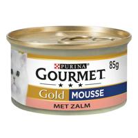 Gourmet Gold Mousse met Zalm natvoer kat 85 gram - thumbnail