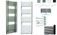 Designradiator Sanicare RVS Look Inclusief Ophanging Midden Aansluiting Recht 160x45 cm Sanicare - thumbnail