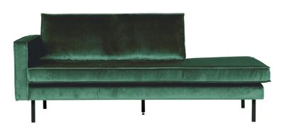 WOOOD Daybed 'Rodeo' Links, Velvet, kleur Forest Green