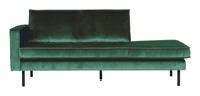 WOOOD Daybed 'Rodeo' Links, Velvet, kleur Forest Green - thumbnail