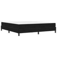 Boxspringbed met matras Zwart 180 x 210 cm Stof - thumbnail