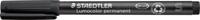 Staedtler Lumocolor permanent S DRY SAFE 313-9 Permanent marker Zwart Watervast: Ja - thumbnail