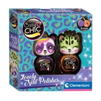 Clementoni crazy chic nagellak oranje/paars, 2st. - thumbnail