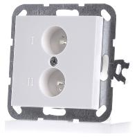 Gira luidsprekercontactdoos glanzend wit 040203