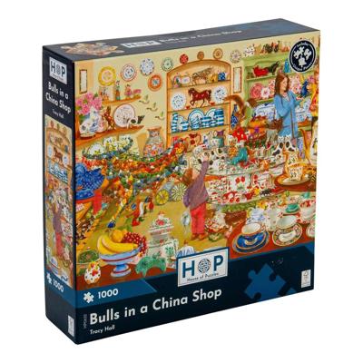 Bulls in a China Shop Puzzel 1000 Stukjes Bulls in a China Shop Puzzel 1000 Stukjes