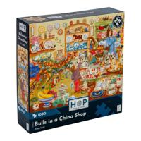 Bulls in a China Shop Puzzel 1000 Stukjes - thumbnail