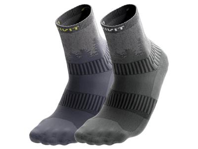 CRIVIT 2 Paar sportsokken (Donkerblauw/grijs, 45/46)
