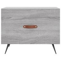Salontafels 2 st 50x50x40 cm bewerkt hout grijs sonoma eiken - thumbnail