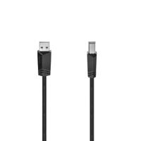 Hama USB-kabel, USB 2.0, 480 Mbit/s, 1,50 m Kabel Zwart - thumbnail
