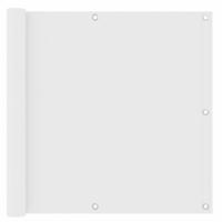 VidaXL Balkonscherm 90x600 cm oxford stof wit - thumbnail