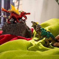 schleich ELDRADOR CREATURES vuurdino vs junglehagedis 70834 - thumbnail