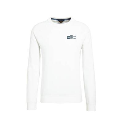 Long sleeve r-neck interlock jerse bright white