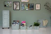 Curver Opbergmand Knit-Look 19L Lichtblauw - thumbnail